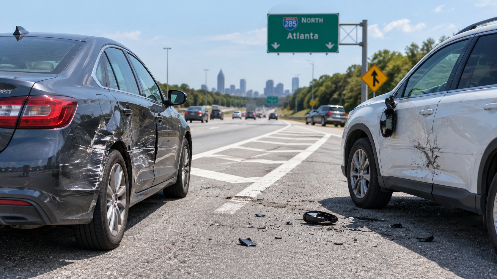 Accident on Atlanta highway